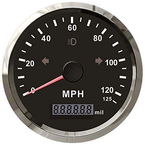 Imagen 1 de 8 de Eling Mph Gps Speedometer Odómetro 125mph Mileage Ajustab