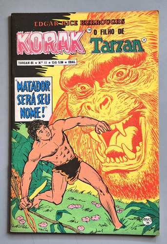 Korak O Filho De Tarzan No 11 - Ebal 1978 (Usado)
