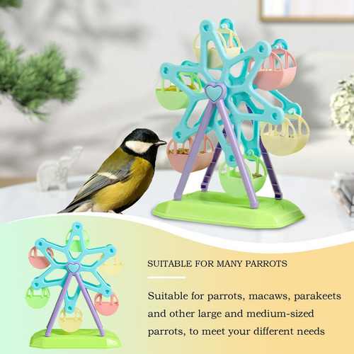 Juguete Para Loros Con Rueda De Forrajeo Juguete Para Pájaro