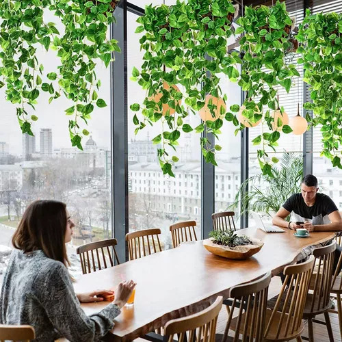 3 Plantas Colgantes Artificiales For Pared Interior Y