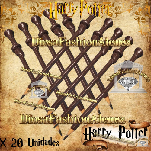 Lápices Souvenir Varitas Harry Potter - Únicos Magia 20 Unid Potter