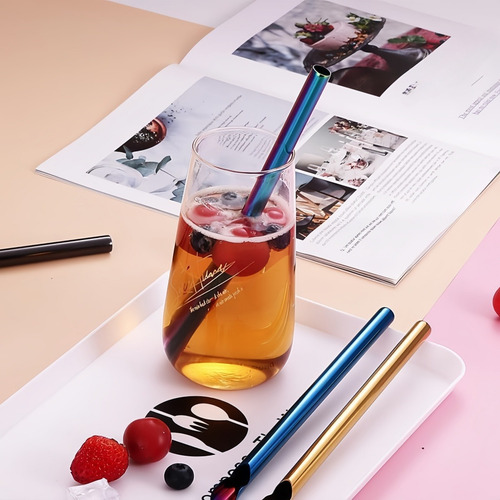 7 Pajitas Multifuncionales Con Cuchara