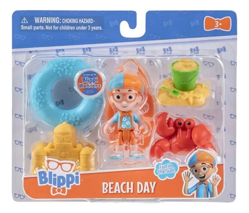 Blippi Muñeco Día De Playa Con Accesorios Original