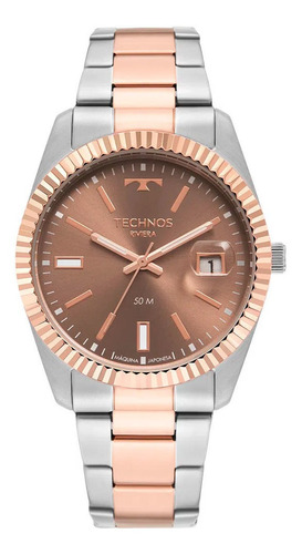 Relógio Technos Prata Rosé Feminino Riviera 2115mzg/1m