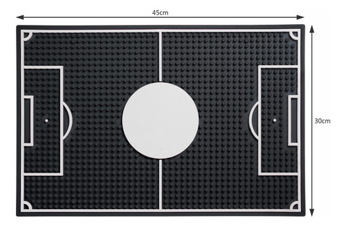 Kit 2 Bar Mats Personalizado Campo De Futebol 45x30cm Lootus