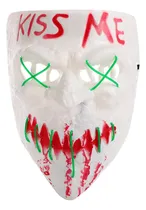Comprar 10uds Máscara Hallowen Led Kiss Me Sangre Venta Al Por Mayor