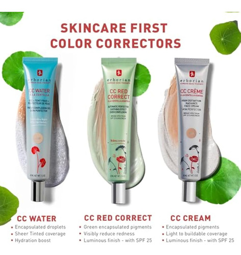 Crema Cc Correctora De Color Erborian Con Centella