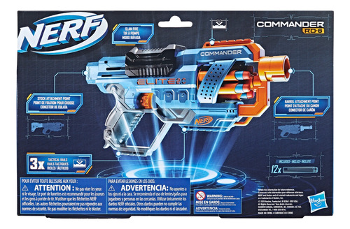 Lanzador Nerf Elite 2.0 Commander Rd-6 Tambor Giratorio