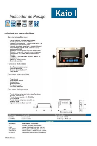 Indicador De Peso Lcd Acero Inoxidable Nacional