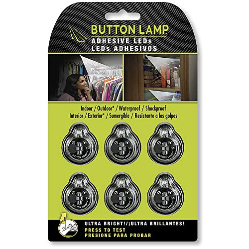 Lámpara De Botón Paquete De Luces Led Adhesivas - Lig...