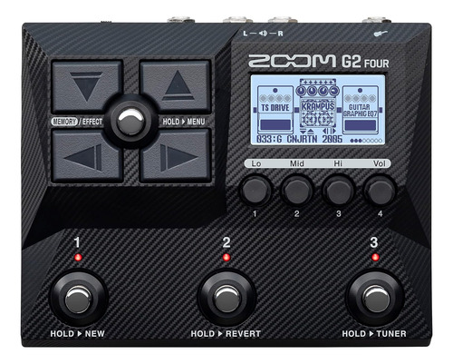 Procesador Multiefectos Zoom G2 Four Guitar, Multicapa...