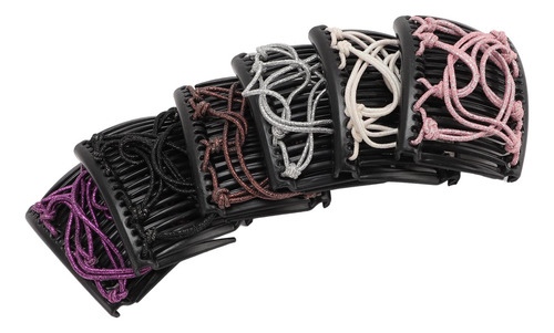 Peineta Elástica, Paquete De 6 Peines Para Mujer, Accesorios