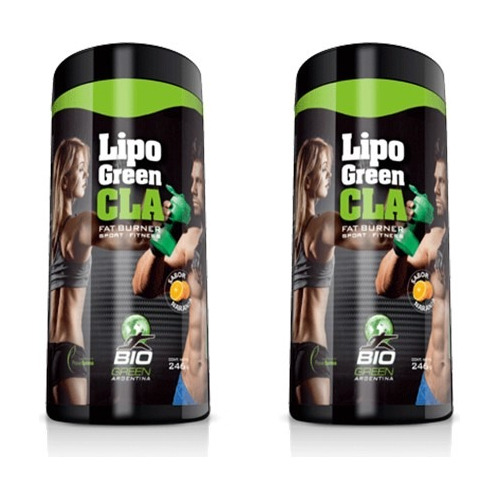 Poweza Duo Pack Lipo Green Cla Fat Burner For Sport Fitness 