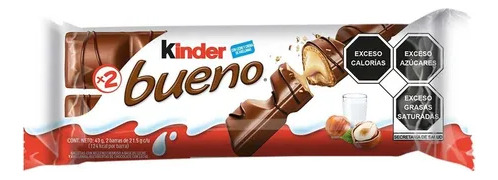 Kinder Bueno Mixto Caja X 18 ( 9 Blanco + 9 Choco )