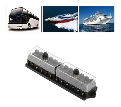 Caixa Base Fusível Lamina 12 Vias Universal Barco Onibus Van