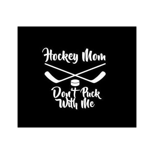 Calcomanía Divertida  Hockey Mom Puck With Me  (mamá ...