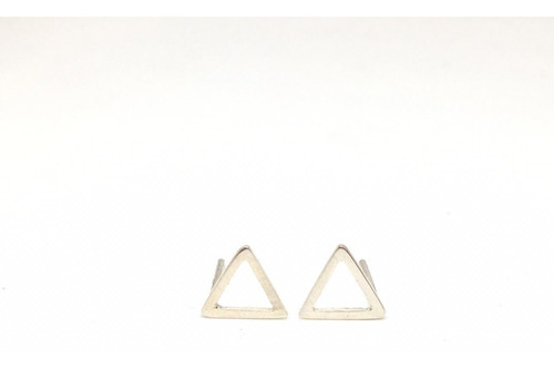 Aros Triángulo Geométricos Plata 925