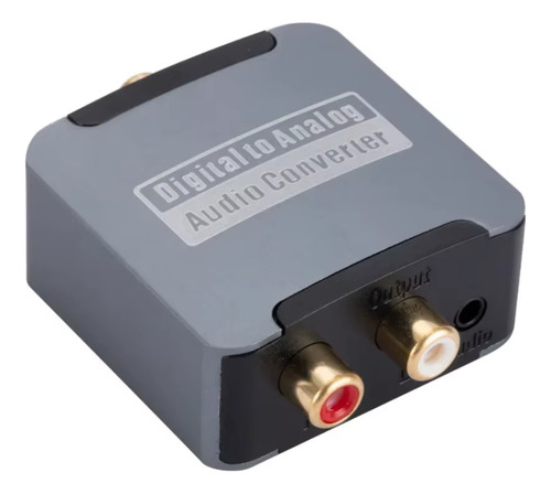 Conversor Optico A Rca Aux Calidad + Cable Optico