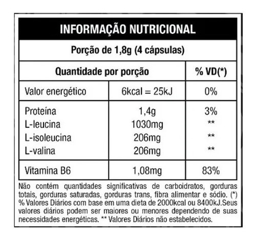 Bcaa Predator Ultra 5:1:1 Vitamina B6 120 Cápsulas - Nutrata Sabor Natural