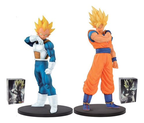 Set 2 Figuras Goku - Vegeta Ssj  22 Cm Dragon Ball Z