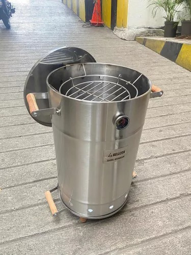 Asador De Barril Ahumador Para Carnes 20lbs Marca Bellota