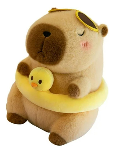 Peluche Capibara Con Manta De 1 X 1,60 Interna Importados. Salvavidas