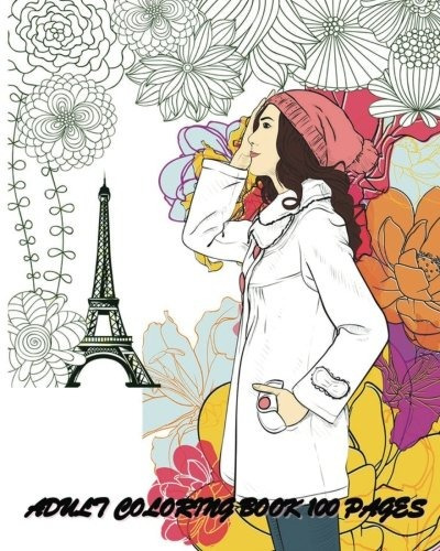 Adult Coloring Book 100 Pages Fashion Classy Chic Design  Y 