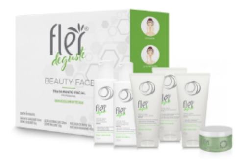 Kit Deguste Beauty Face Flér 6 Produtos Kit Facial Tipo de pele Todo tipo de pele