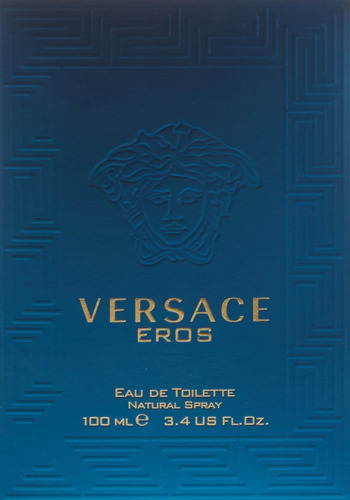 Imagen 3 de 3 de Aerosol Versace Eros Eau De Toilette Para Hombres, 3,4 Onza