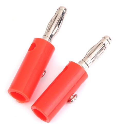 10pcs Banana Plátano Conectores De Nuevos Rojo + Negro 4mm