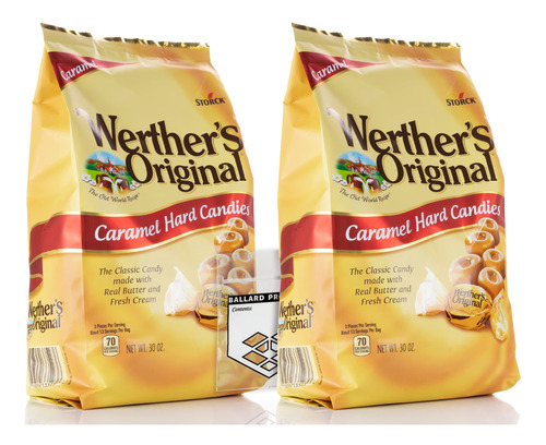 Werthers - Paquete De 2 Caramelos Duros Originales, Bolsas A