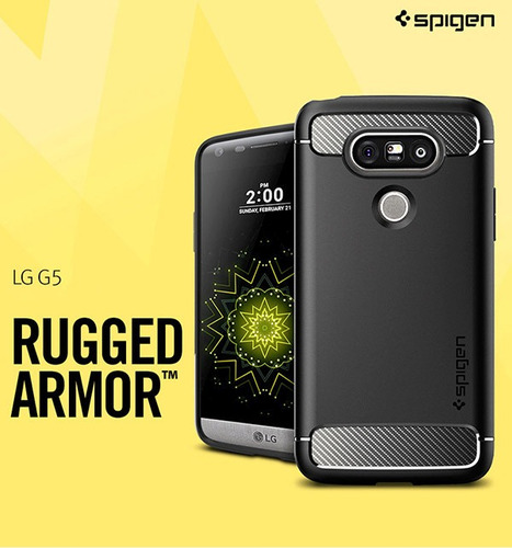 Spigen Rugged Armor (black) Case Para Lg G5 - Original Korea
