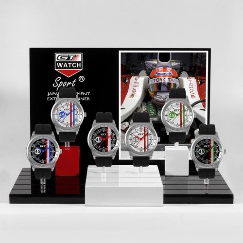 Relógio Masculino Gt 24 Heures Caixa Aço Pulseira Silicone