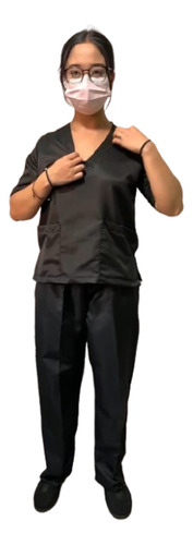 Pijama Quirurgica Antifluidos, Corte Recto Con Bolsas
