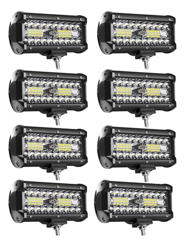 Cápsulas Led Turboo, Barra Led De 7 Pulgadas Y 120 W, Lm Spo