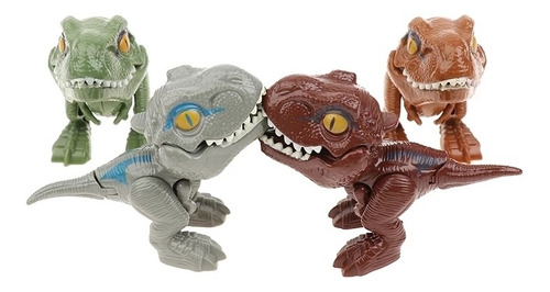 Imagen 4 de 8 de Súper Pack 4 Huevos De Juguete Con Dinosaurios Mordelones