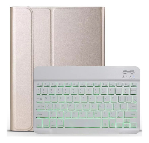 Funda De Teclado Retroiluminado Para iPad 5th 6th Air 2 9.7