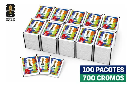 Copa Do Mundo Fifa 2026 - Kit C/ 100 Envelopes (700 Cromos) Copa Do Mundo 2026