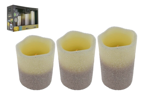 Set Velas Led X3 A Pila Decoración