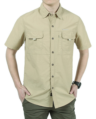 Camisa Táctica Ropa Militar Secado Rápido Manga Corta Hombre