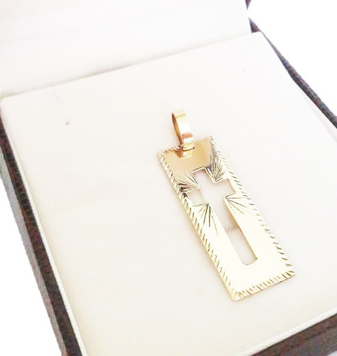 Imagem 3 de 6 de Pingente Cruz Vazada 5 Gramas Ouro 18k 750