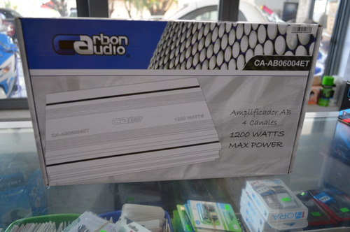 Imagen 2 de 5 de Amplificador Carbon Audio 4 Canales 1200w