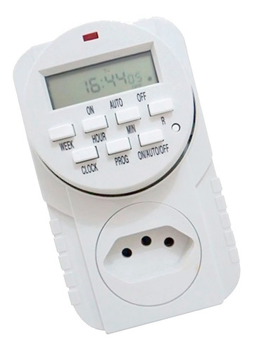 Imagem 2 de 4 de Timer Digital De Tomada 2000w (10a) / 400w (3a) Bivolt