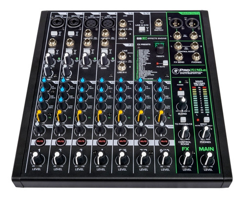 Mezcladora Mackie 10ch C/efectos Y Usb Profx10v3