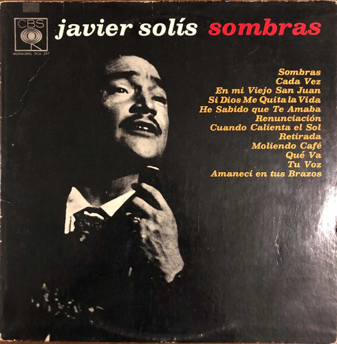 Javier Solís Lp Sombras