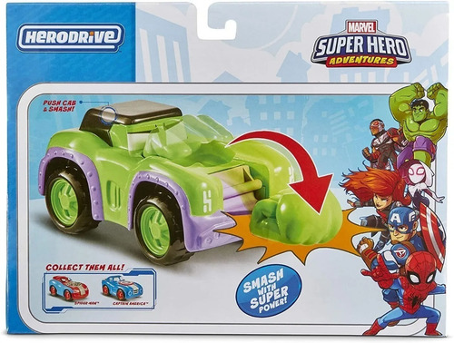 Vehiculo Smash Squad Auto Marvel Super Personajes