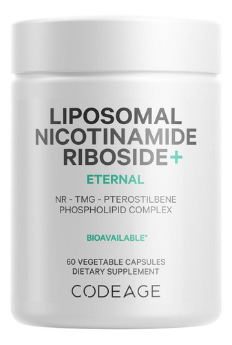 Suplemento de ribósido de nicotinamida liposomal Codeage + - 500