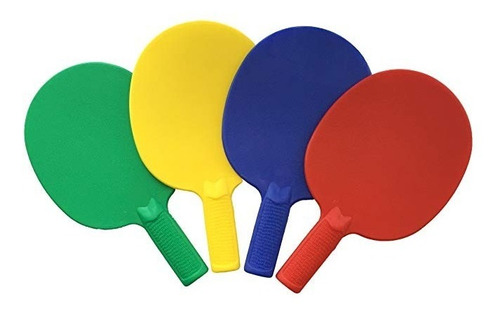 De Plástico Paletas De Ping-pong - Juego Completo De 4 Durad