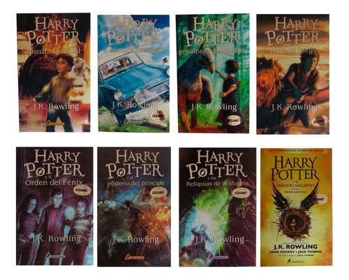 Saga 8 Libros Harry Potter + Animales Fantásticos De Regalo