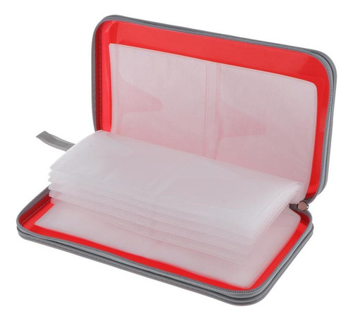 Shaoke 4pcs 80 Cd Cd Wallet Dvd Case Storage Holder Bolsa